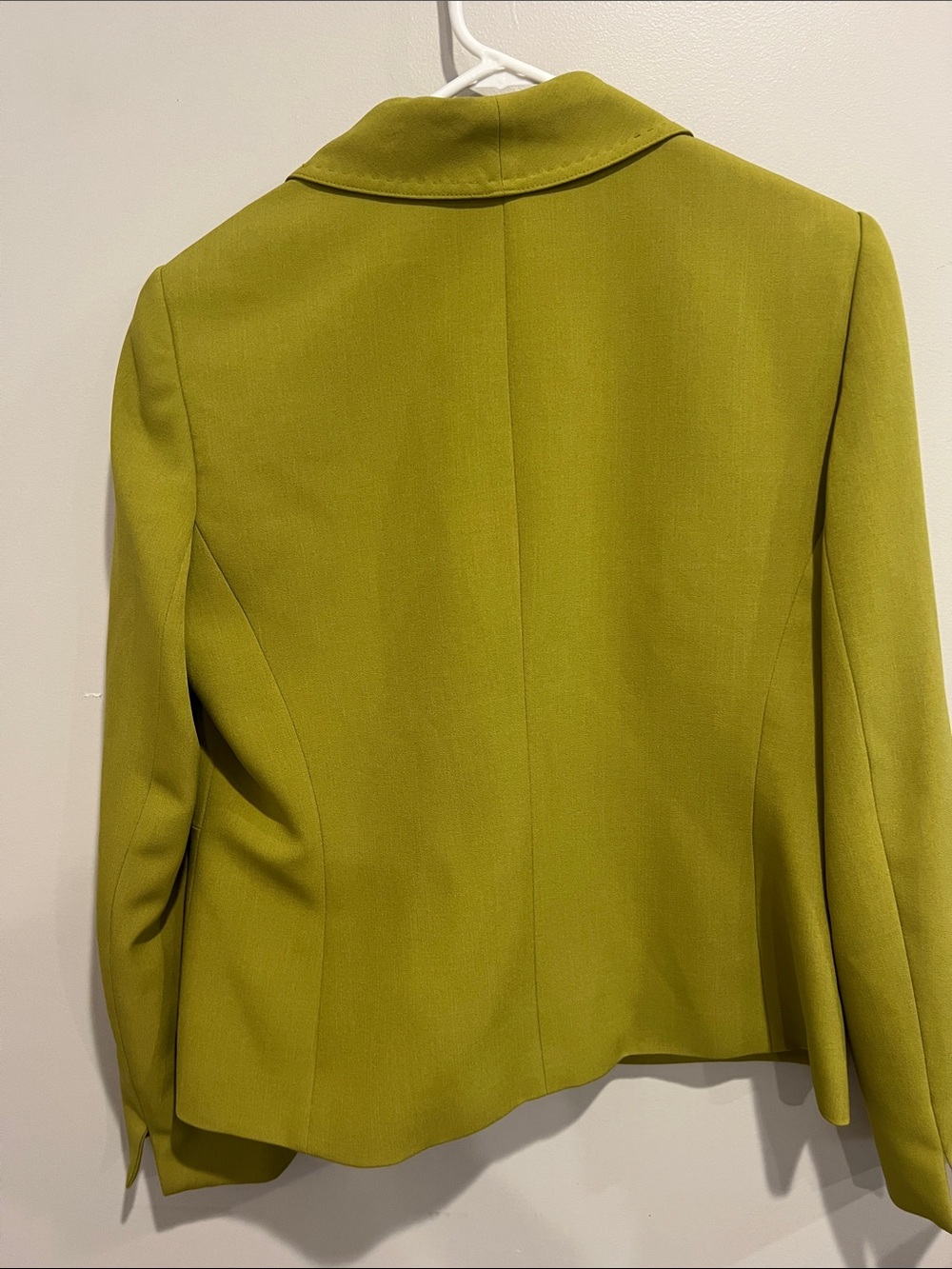 Kasper Women's Chartreuse Single-Button Blazer womens 12 career - Picture 2 of 5
